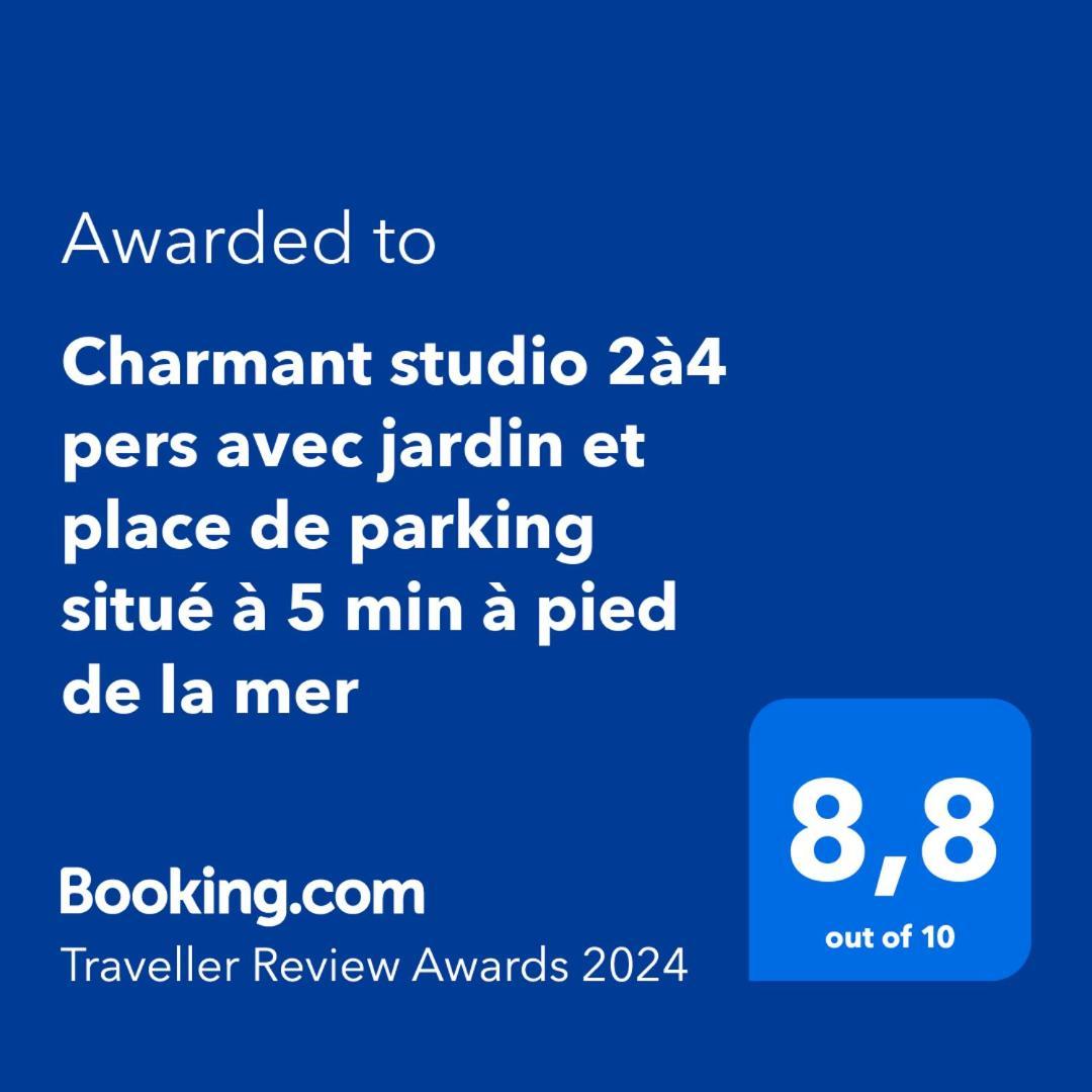 Charmant Studio 2A4 Pers Avec Jardin Et Place De Parking Situe A 5 Min A Pied De La Mer Bandol Kültér fotó